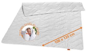 Coperta estiva per letto, 100 x 135 cm, 100% seta naturale, effetto rinfrescante, ideale per le notti calde, coperta per bambini, per un sonno confortevole