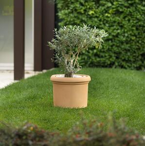 Vaso Ø40x30cm in Resina Tulli Cilindro Vicenza Classic 40 Anticato