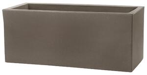 Vaso 60x25x25cm in Resina Tulli Schio Cassa Essential 60 Cappuccino
