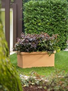 Vaso 80x40x35cm in Resina Tulli Cassetta Liscia Classic 80 Anticato