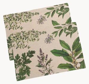 Set di 2 tovagliette americane in lino Fine Herbs
