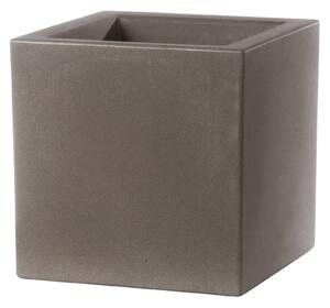 Vaso 30x30x30cm in Resina Tulli Schio Cubo Essential 30 Cappuccino