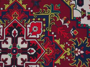 Tappeto in poliestere multicolore 80 x 300 cm fondo antiscivolo vintage orientale soggiorno camera da letto ingresso Beliani