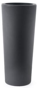 Vaso Ø30x68 cm in Polietilene Tulli Schio Cono Essential 70 Antracite