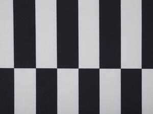 Tappeto in poliestere bianco nero, 80 x 240 cm, motivo geometrico, fondo antiscivolo, soggiorno classico , camera da letto, corridoio Beliani