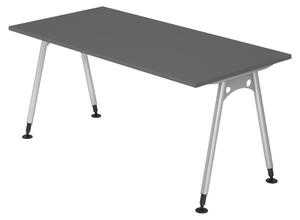 Bümö Scrivania Serie A - Dimensioni: 160 x 80 cm, Decorazione: grafite
