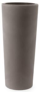 Vaso Ø30x68 cm in Polietilene Tulli Schio Cono Essential 70 Cappuccino