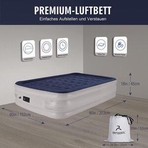 Materasso gonfiabile Famanu, modello Comfort-Plüsch, colore blu