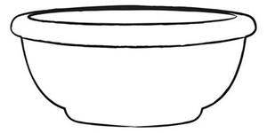 Vaso Ø50x22 cm in Polietilene Tulli Ciotola Castello Classic 50 Anticato