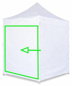 Parete laterale 2 m per gazebo pieghevoli ALU 2x2 m – PVC 450 g/m², impermeabile - Bianco