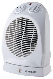 Ventilatore da pavimento con funzione riscaldante, 2000 W, bianco, oscillante