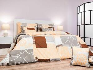 Set di lenzuola in cotone Bluemoon, color nocciola, dimensioni 140x200 cm e 70x90 cm