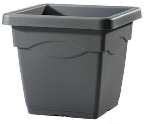 Vaso 32x32x27,8 cm in Polipropilene Quadro 32 Antracite