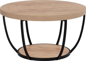 Tavolino da salotto Vicco Arvina Rovere dorato 80 x 80 cm, Model 56648