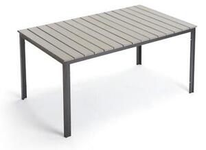 Tavolo da Giardino in Ferro e Polywood Taddei New Azhar 150 Grigio