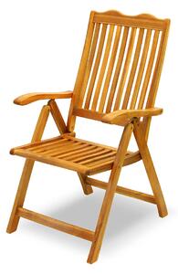 Sedia da Giardino Pieghevole in Legno Acacia Taddei Sentosa 5P