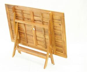 Tavolo da Giardino Pieghevole Rettangolare in Legno Acacia Taddei Medan 150