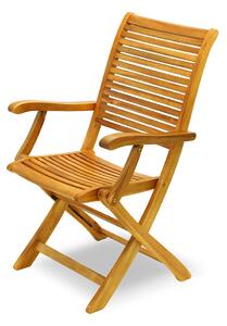 Poltrona da Giardino Pieghevole in Legno Acacia Taddei Rawa