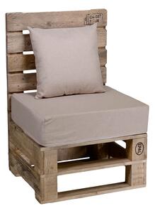 Sedia da Giardino in Legno con Cuscino 60x54xh90cm Banloc