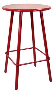 Tavolino Bar da Giardino in Alluminio Tondo Ø66x105cm Las Vegas Rosso