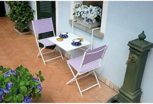 Tavolo da Ringhiera da Giardino in Ferro 60X56cm Vorghini Ring Bianco