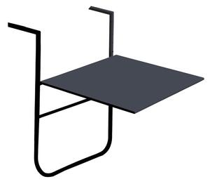 Tavolo da Ringhiera da Giardino in Ferro 60X56cm Vorghini Ring Antracite