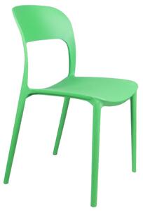 Set 4 Sedie da Giardino in Polipropilene Vandi Verdi