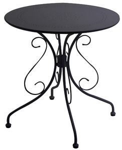Tavolo da Giardino Rotondo Ø70cm in Metallo Old Antracite