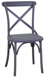 Sedia da Giardino in Plastica Cross Grigio