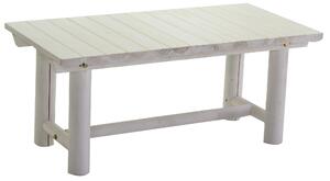 Tavolino da Giardino Rettangolare in Legno Kyoto Bianco