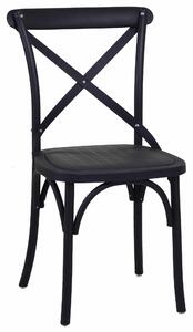 Sedia da Giardino in Plastica Cross Nero