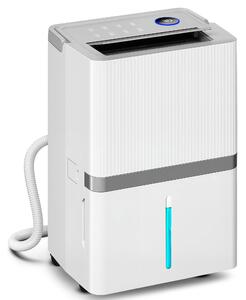 HOMCOM Deumidificatore 35 L/giorno per 40-90 m² Indicatore umidità Serbatoio 5,5 L Scarico continuo Timer 24H | Aosom Italy