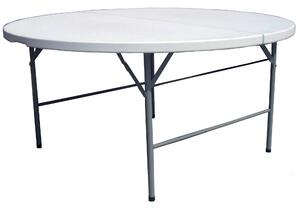 Tavolo Tondo Pieghevole da Catering Ø150 cm in Polietilene Vorghini Bianco