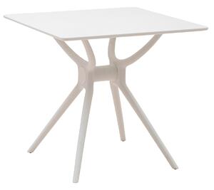 Tavolo da Giardino 80x80x75 cm in Polipropilene Bill Bianco