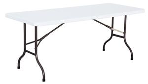 Tavolo Rettangolare Fisso da Catering 183x76x74 cm in Polietilene Vorghini Bianco