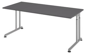 Bümö Scrivania Serie-Z - Struttura: argento, decorazione: grafite, dimensioni: 180 x 80 cm
