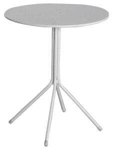Tavolino Tondo da Giardino in Ferro Ø60 cm Vorghini Contract Bianco