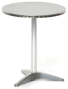 Tavolino Tondo da Giardino in Alluminio e Acciaio Ø60 cm Vorghini