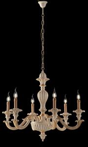 Bonetti illumina Leonardo lampadario avorio oro camera da letto 5 bracci