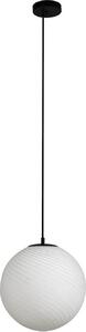 Lampada a sospensione Lucande Kestralia, bianco, vetro, Ø 36,8 cm, E27
