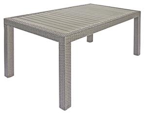 Tavolo Rettangolare da Giardino 150x90 cm in Wicker Vorghini