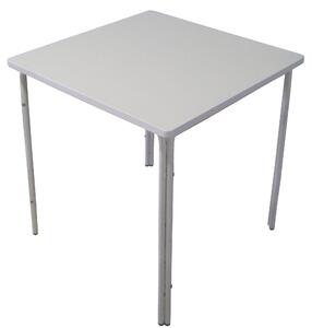 Tavolo Quadrato da Giardino 70x70 cm in Ferro Vorghini Bisceglie Avorio