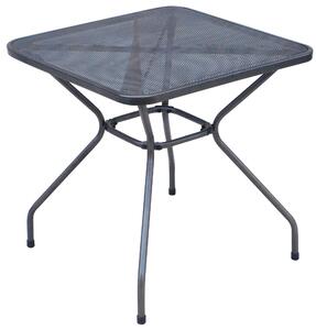 Tavolino Quadrato Alto da Giardino 70x70 cm in Ferro Vorghini Cannero Antracite