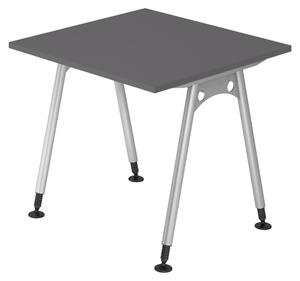 Bümö Scrivania Serie A - Dimensioni: 80 x 80 cm, Decorazione: grafite
