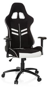 Sedia da ufficio ergonomica, regolabile in altezza, nera/bianca