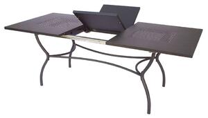 Tavolo Rettangolare Allungabile da Giardino 200x90 cm Voghini Ginevra Antracite