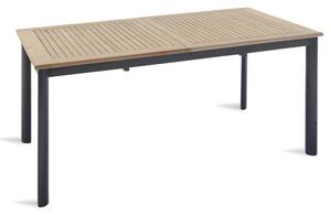 Tavolo Rettangolare Allungabile da Giardino 210x90 cm Voghini Vigo Nero