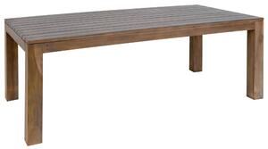 Tavolo Rettangolare da Giardino 200x100 cm in Legno Teak Scurito Vorghini Bali