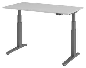 Scrivania elettrica bümö modello XBHM - Struttura: grafite, finitura: grigio, dimensioni: 140 x 80 cm