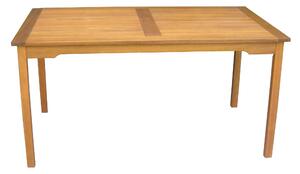 Tavolo Rettangolare da Giardino 150x90 cm in Legno di Acacia Vorghini Granada